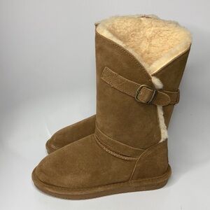 Bearpaw Tatum boots suede & wool boots size 6